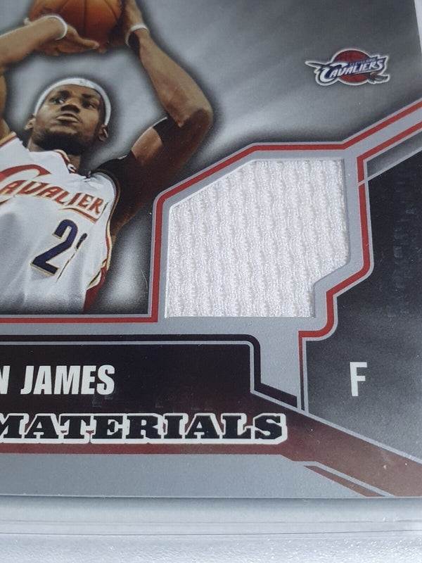 2005 SPx LeBron James #PATCH Winning Materials Dual Jerseys - BGS 9 (POP 18)