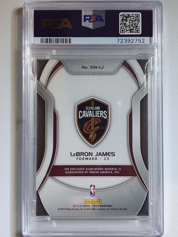 2017 Panini Prizm LeBron James #PATCH Game Worn Jersey - PSA 10 (LOW POP)
