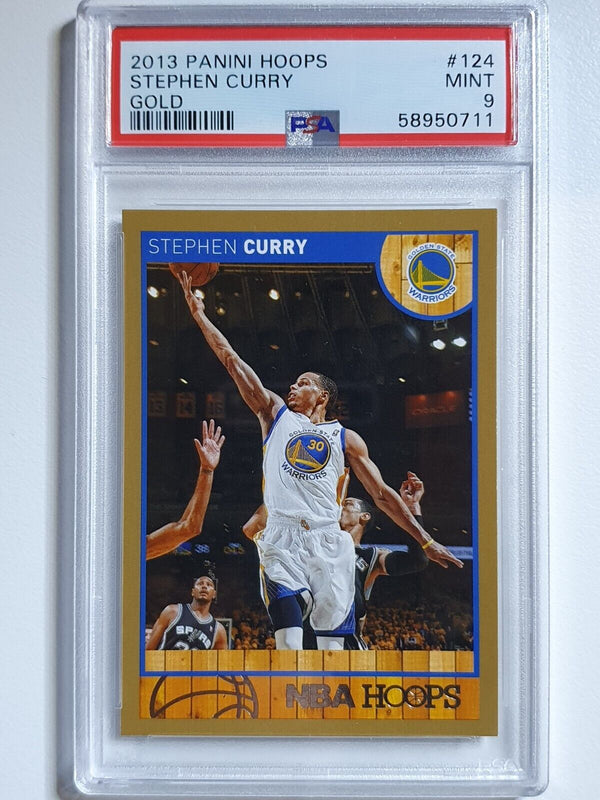 2013 Panini Hoops Stephen Curry #124 GOLD LE - PSA 9 (LOW POP)