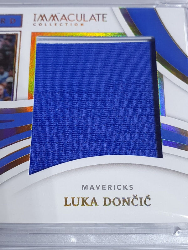 2021 Immaculate Luka Doncic #PATCH /99 Game Worn Jumbo Jersey - PSA 9 (POP 4)