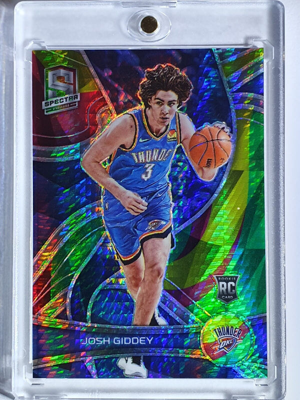 2021 Spectra Josh Giddey Rookie #104 Variation RED & YELLOW /75 Prizm - Rare