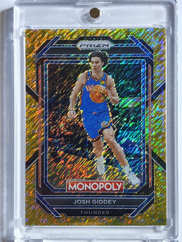 2022 Prizm Monopoly Josh Giddey #61 GOLD SHIMMER /500 Holo - Rare