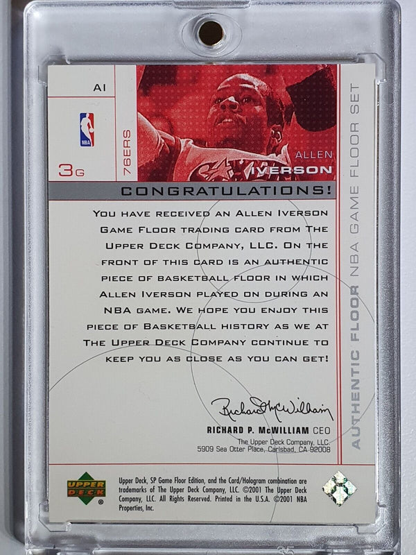 2001 Upper Deck SP Allen Iverson #AI GAME FLOOR Magic - Rare Gem