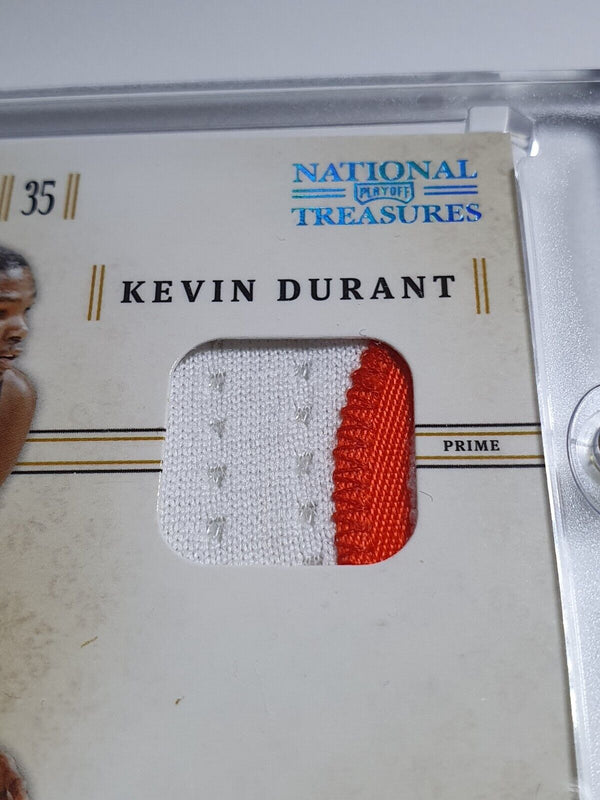 2010 National Treasures Kevin Durant #PATCH PRIME /25 Game Worn Jersey - Rare