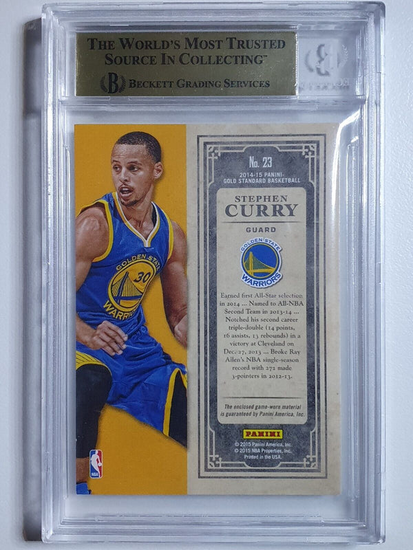 2014 Gold Standard Stephen Curry #PATCH /25 Jumbo Jersey - BGS 9.5 (POP 1)