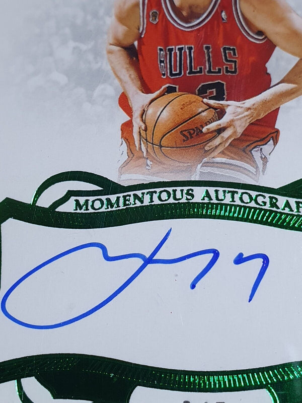 2018 Panini Flawless Luc Longley AUTO GREEN /5 On Card Autograph - Very Rare