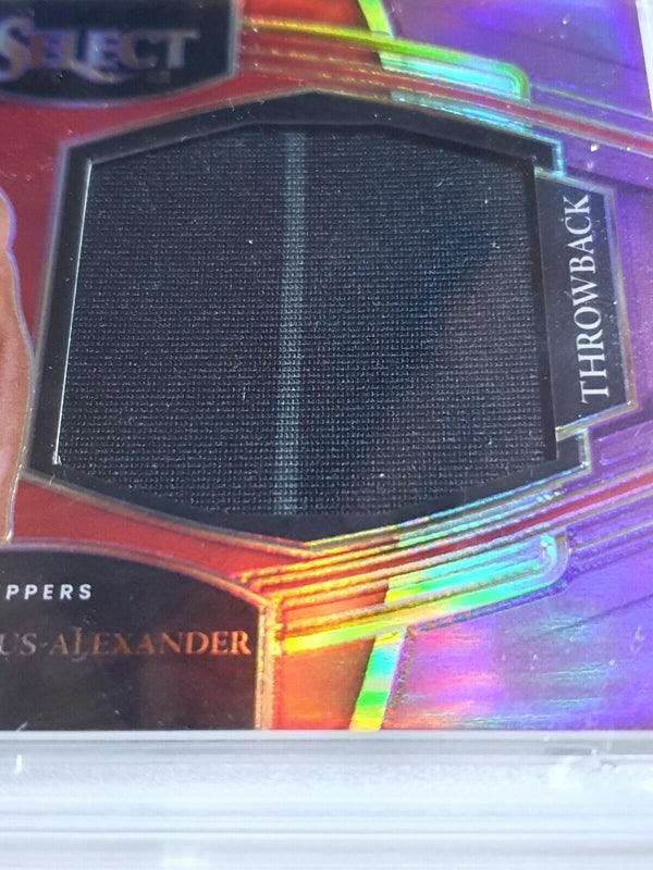 2021 Select Shai Gilgeous-Alexander PATCH PURPLE /99 Game Jersey PSA 10 (POP 1)