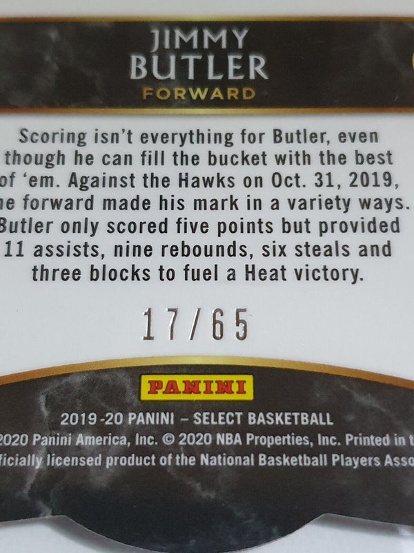 2019 Select Jimmy Butler #200 ORANGE /65 Die Cut Premier Level - PSA 9 (POP 1)