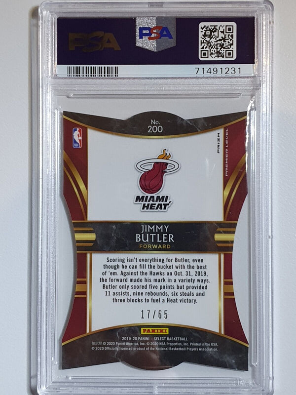 2019 Select Jimmy Butler #200 ORANGE /65 Die Cut Premier Level - PSA 9 (POP 1)