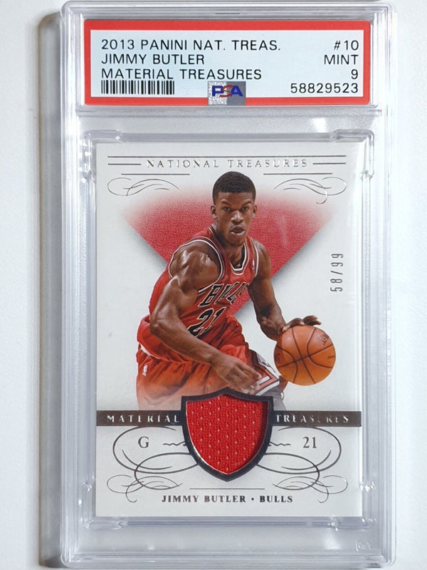 2013 National Treasures Jimmy Butler #PATCH /99 Game Jersey - PSA 9 (POP 1)