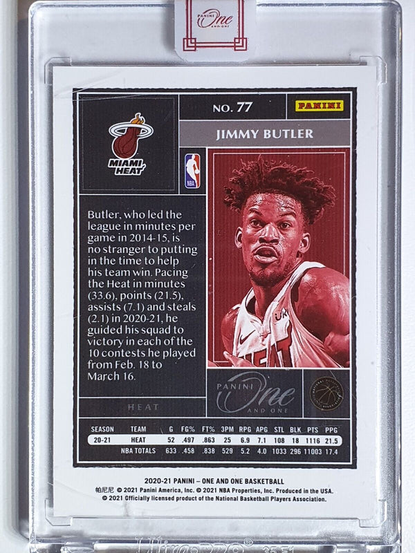 2020 Panini One and One Jimmy Butler #77 HOLO /99 - Panini Sealed