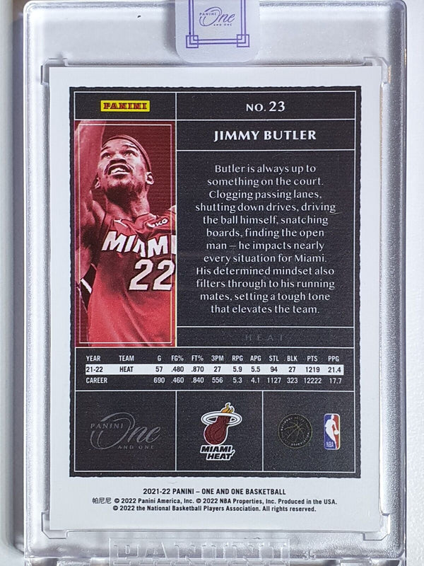 2021 Panini One and One Jimmy Butler #23 HOLO /99 - Panini Sealed