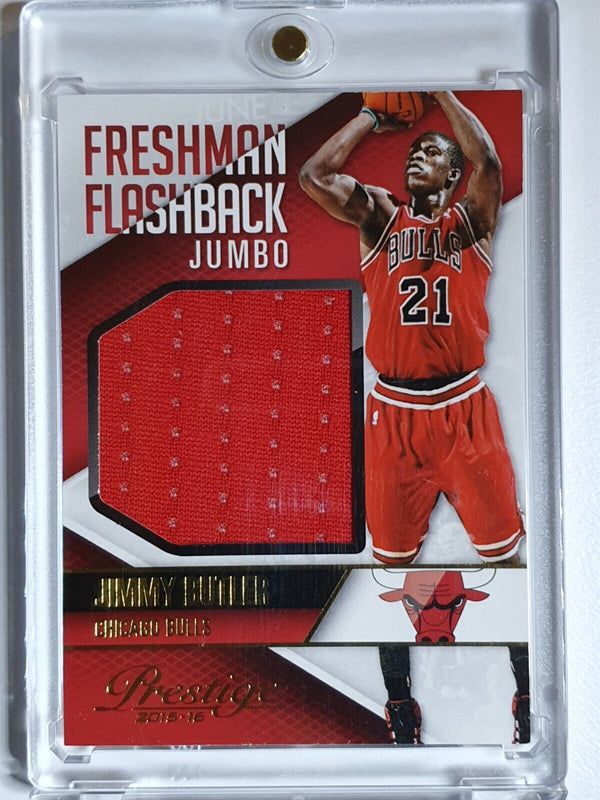 2015 Panini Prestige Jimmy Butler #PATCH Game Worn Jumbo Jersey - Rare