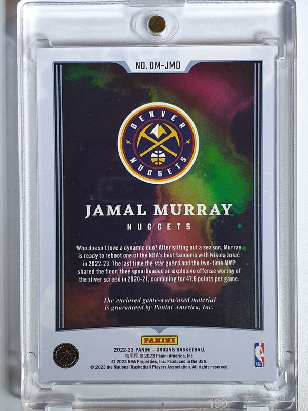 2022 Origins Jamal Murray #PATCH TURQUOISE /25 Game Worn Jersey - Very Rare