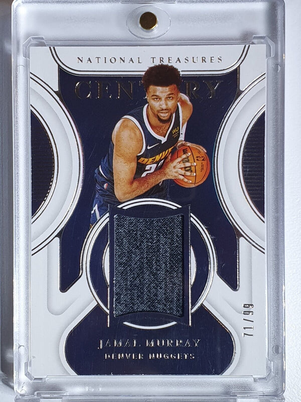 2021 Panini National Treasures Jamal Murray #PATCH /99 Game Worn Jersey - Rare