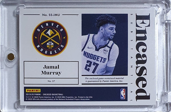 2019 Panini Encased Jamal Murray #PATCH /99 Game Worn Jersey - Rare