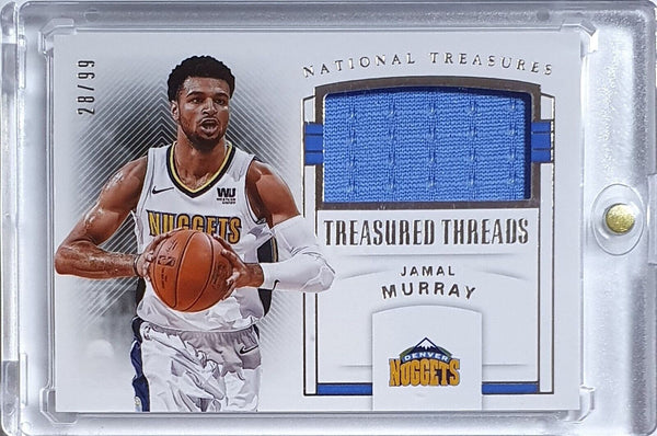 2017 Panini National Treasures Jamal Murray #PATCH /99 Game Worn Jersey - Rare