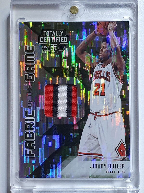 2015 Totally Certified Jimmy Butler #PATCH CAMO /25 Game Worn Jersey - Rare