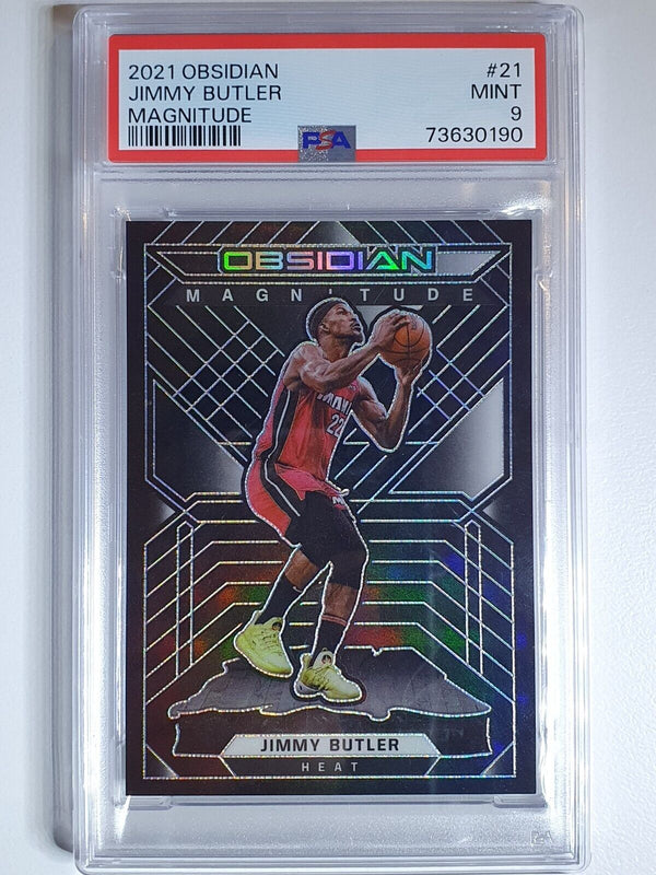 2021 Obsidian Jimmy Butler ELECTRIC ETCH /99 Magnitude Prizm - PSA 9 (POP 2)