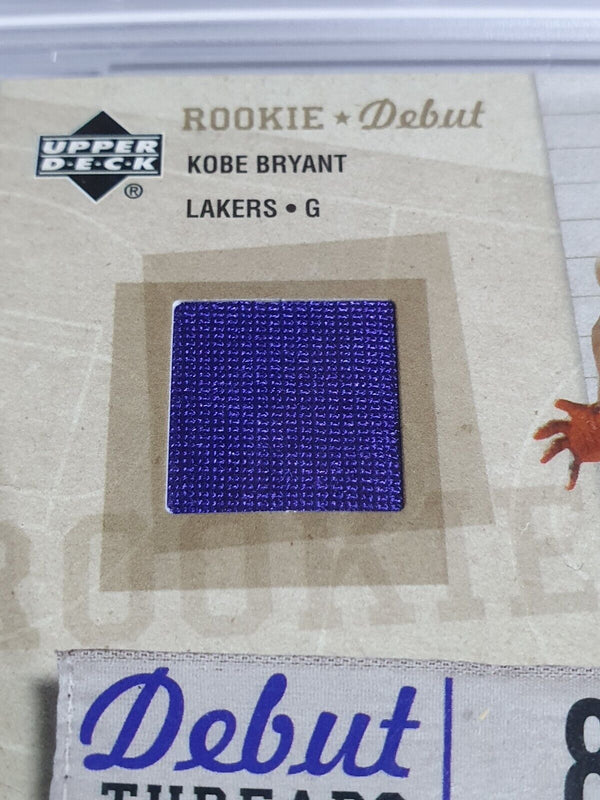2005 Upper Deck UD Rookie Debut Kobe Bryant #PATCH Game Jersey - PSA 9 (POP 4)