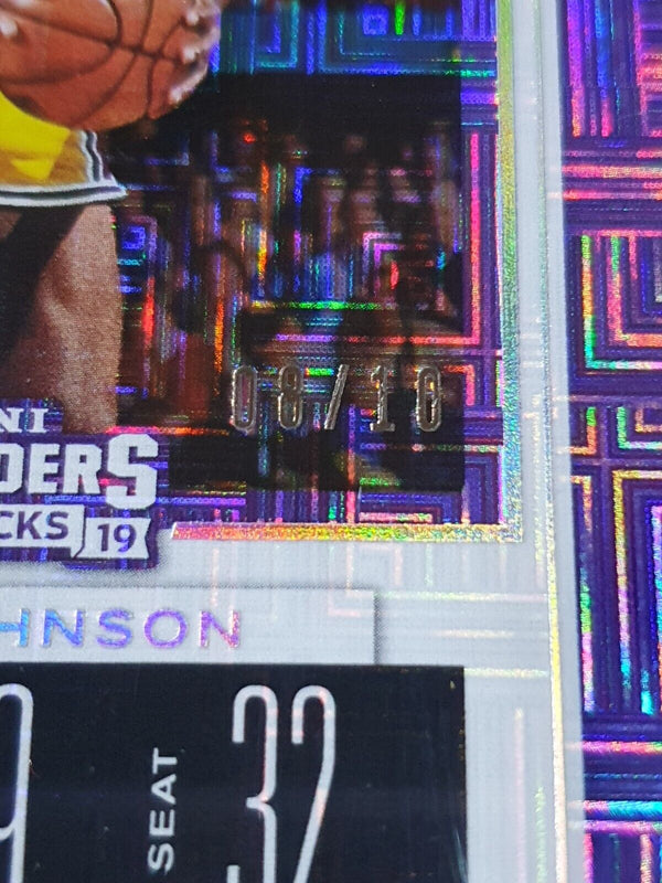 2019 Contenders Magic Johnson #40 BUILDING BLOCKS /10 Prizm - Very Rare