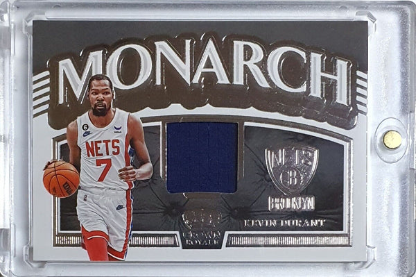 2022 Panini Crown Royale Kevin Durant #PATCH Game Worn Jersey - Rare