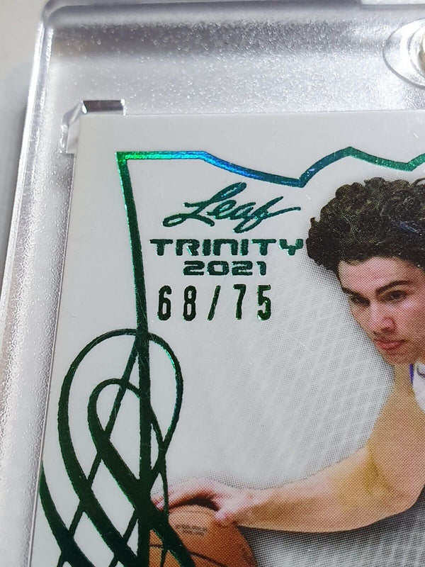 2021 Leaf Memories Josh Giddey Rookie AUTO GREEN /75 XRC - Ready to Grade