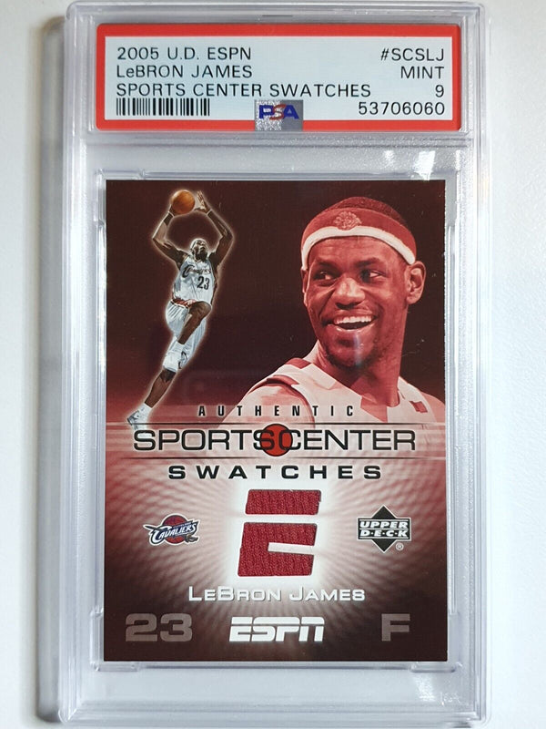 2006 Upper Deck ESPN Lebron James #PATCH Game Worn Jersey - PSA 9 (POP 2)