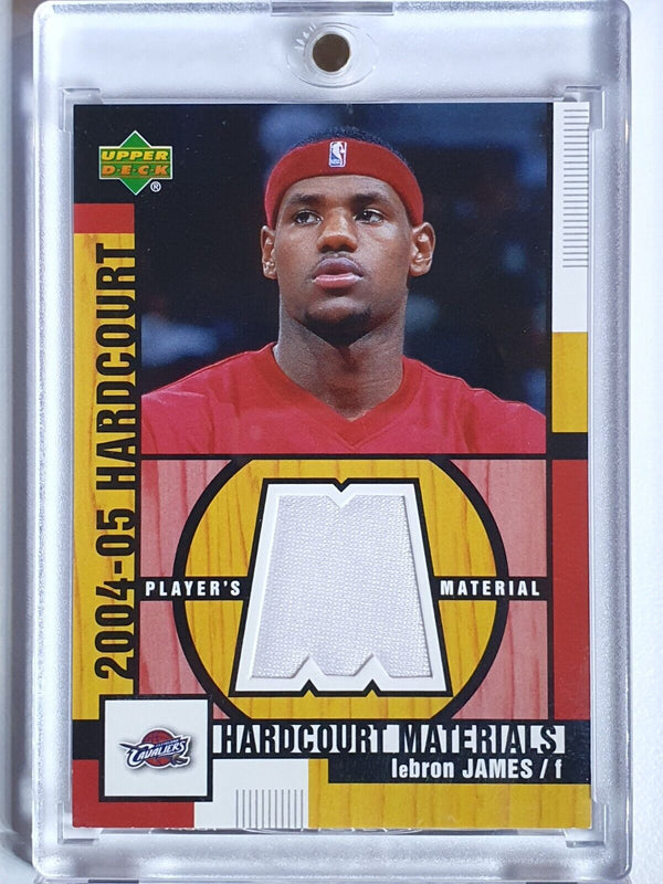 2004 Upper Deck Hardcourt Lebron James #PATCH Game Worn Jersey - Rare