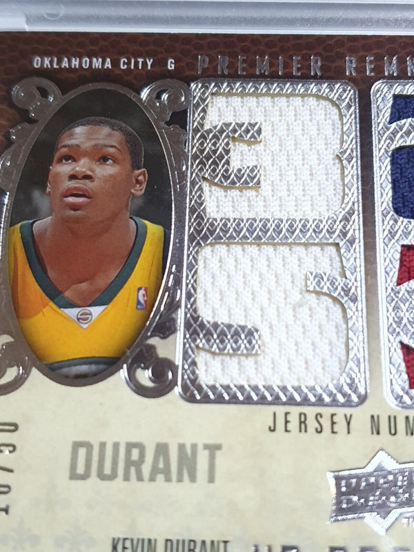 2008 UD Premier LeBron James Kevin Durant QUAD #PATCH /50 Game Worn Jerseys