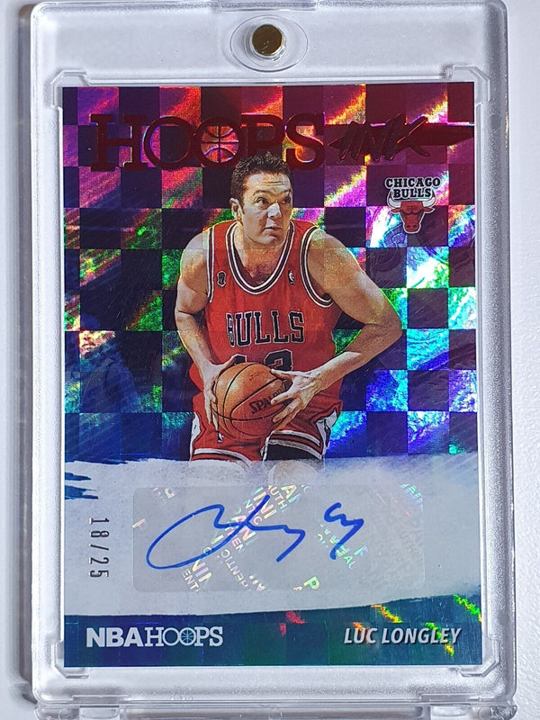 2019 Panini NBA Hoops Luc Longley AUTO RED /25 Hoops Ink - Rare
