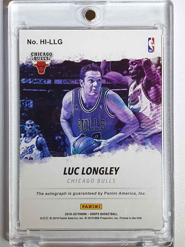 2019 Panini NBA Hoops Luc Longley AUTO RED /25 Hoops Ink - Rare