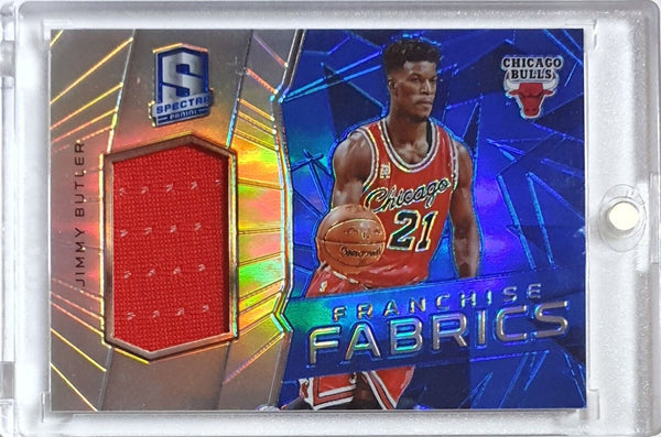 2015 Panini Spectra Jimmy Butler #PATCH BLUE HOLO /49 Game Worn Jersey - Rare