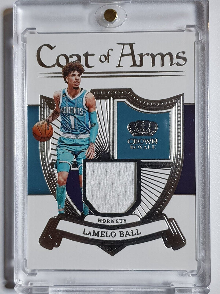 2022 Panini Crown Royale LaMelo Ball #PATCH Game Worn Jersey