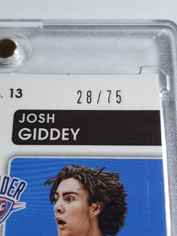 2021 Contenders Optic Josh Giddey Shai Gilgeous-Alexander #13 BLUE ICE /75 Prizm