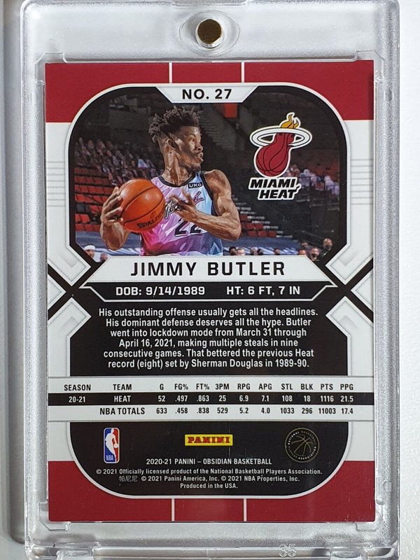 2020 Panini Obsidian Jimmy Butler #27 RED FLOOD - Ready to Grade