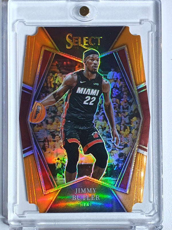 2021 Panini Select Jimmy Butler #192 ORANGE /65 Die Cut Premier Level - Rare