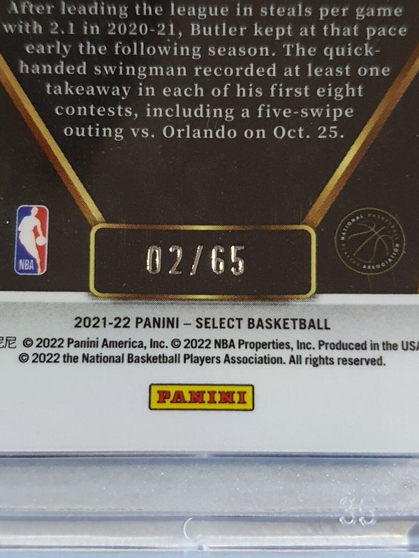 2021 Panini Select Jimmy Butler #192 ORANGE /65 Die Cut Premier Level - Rare