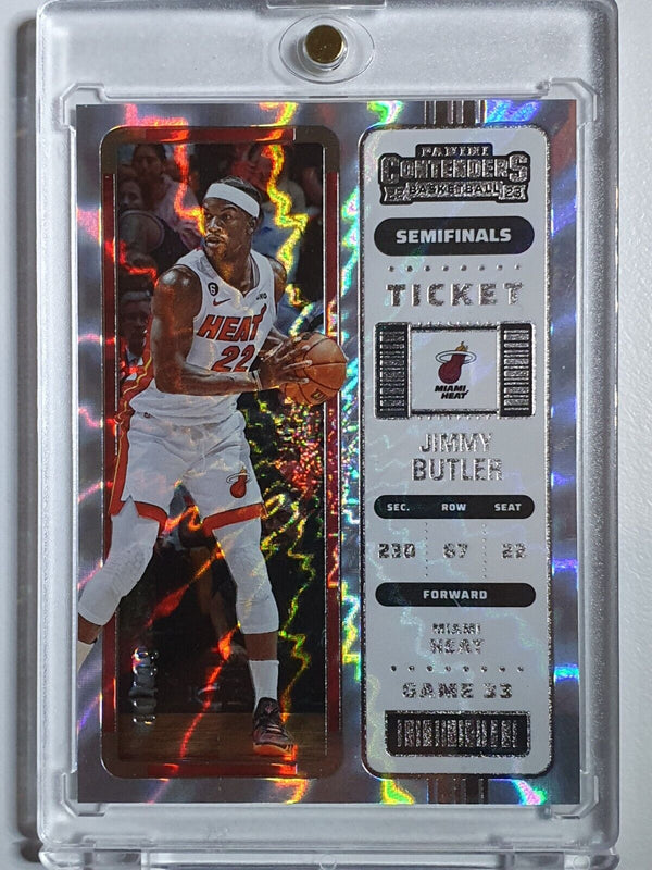 2022 Contenders Jimmy Butler #75 SEMFINAL Ticket /75 Holo - Ready to Grade