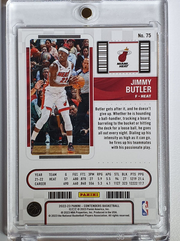 2022 Contenders Jimmy Butler #75 SEMFINAL Ticket /75 Holo - Ready to Grade