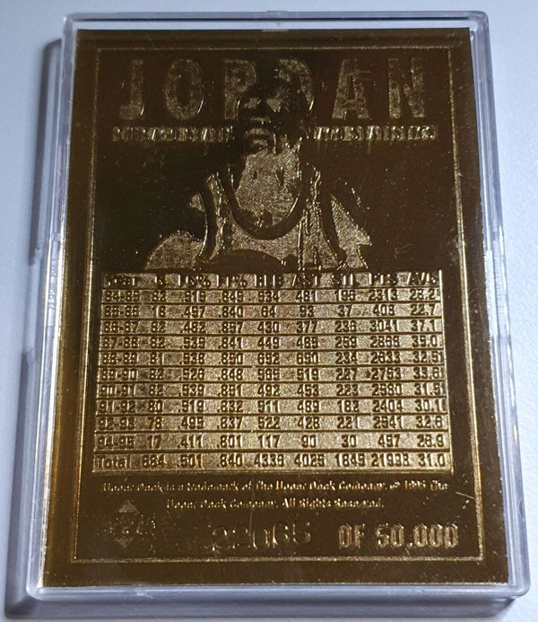 1996 Upper Deck Michael Jordan 23K GOLD CARD Triple Image Card - Rare
