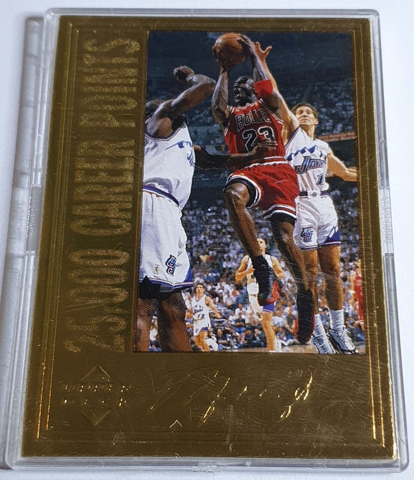 1996 Upper Deck Michael Jordan 22K GOLD CARD 25,000 Career Points - Ra Perfect Edges Cards 1996 Upper Deck Michael Jordan 22K GOLD CARD 25,000 Career Points - Ra Perfect Edges Cards