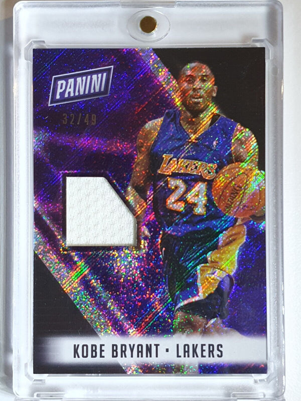 2018 Panini Kobe Bryant #PATCH COSMIC /49 Game Worn Jersey - Rare