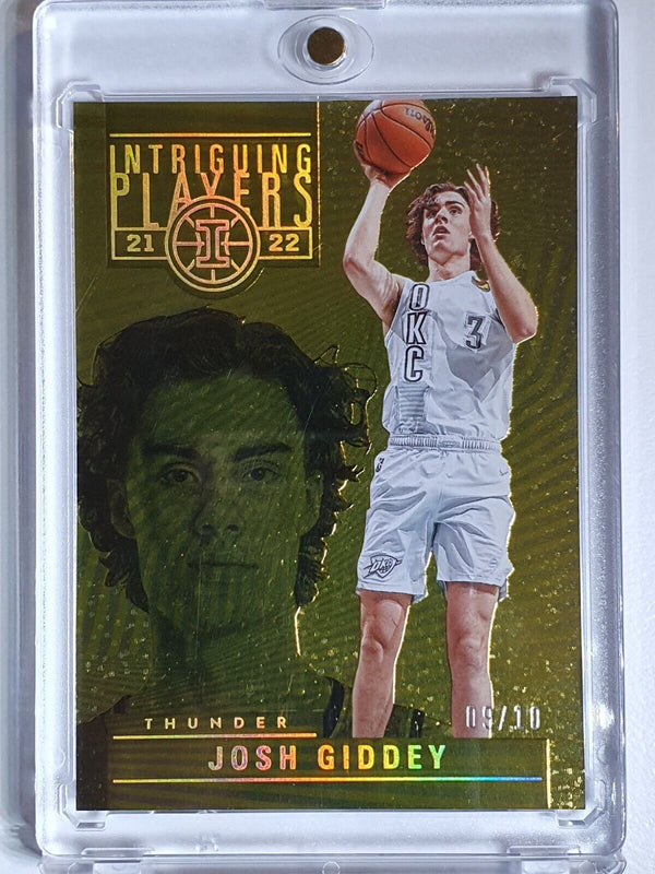 2021 Panini Illusions Josh Giddey Rookie #29 GOLD /10 Holo RC - Ready to Grade