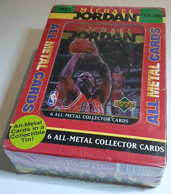 1996 Upper Deck Michael Jordan ALL METAL Set (6 Cards) - Factory Sealed Box