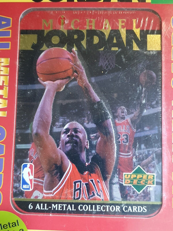 1996 Upper Deck Michael Jordan ALL METAL Set (6 Cards) - Factory Sealed Box