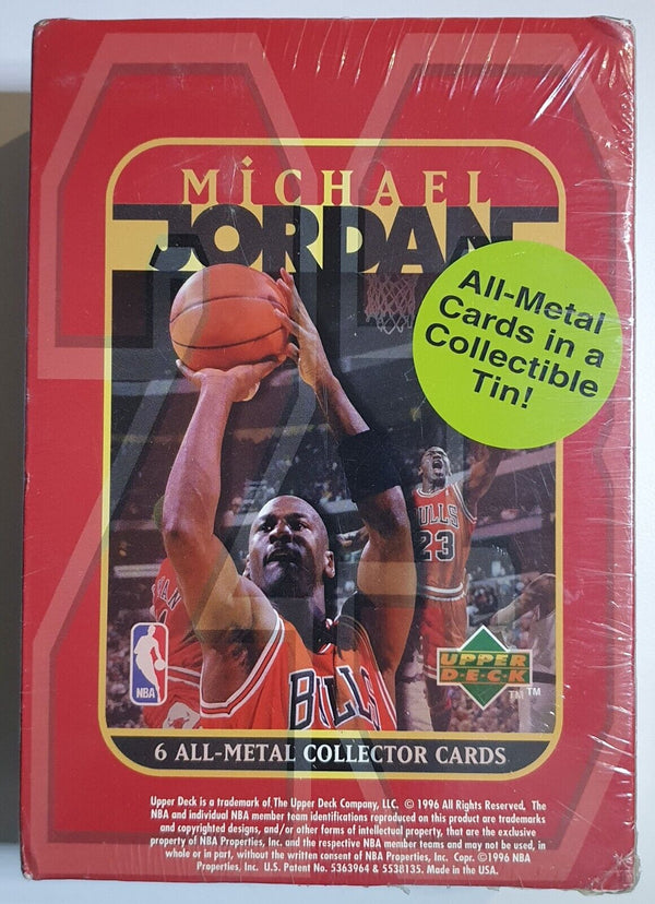 1996 Upper Deck Michael Jordan ALL METAL Set (6 Cards) - Factory Sealed Box