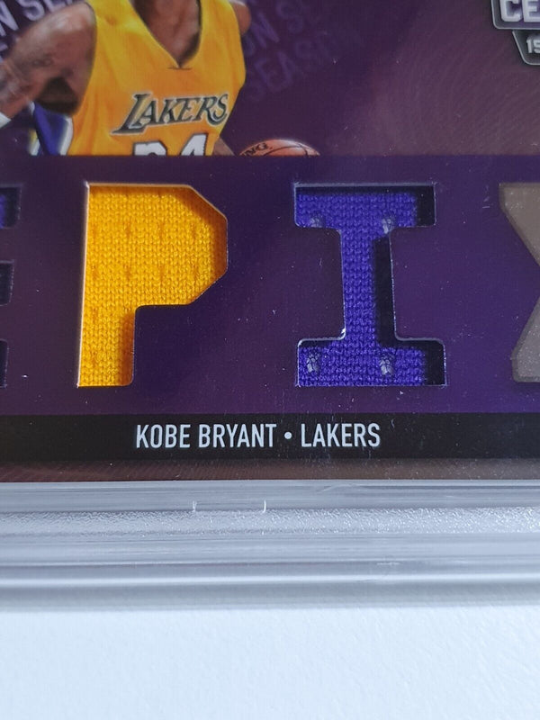 2015 Totally Certified Kobe Bryant PATCH /99 Triple Game Jerseys - PSA 9 (POP 3)