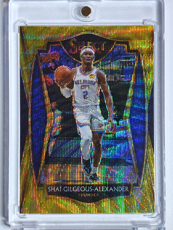 2021 Panini Select Shai Gilgeous-Alexander #119 GOLD Wave Prizm - Ready to Grade
