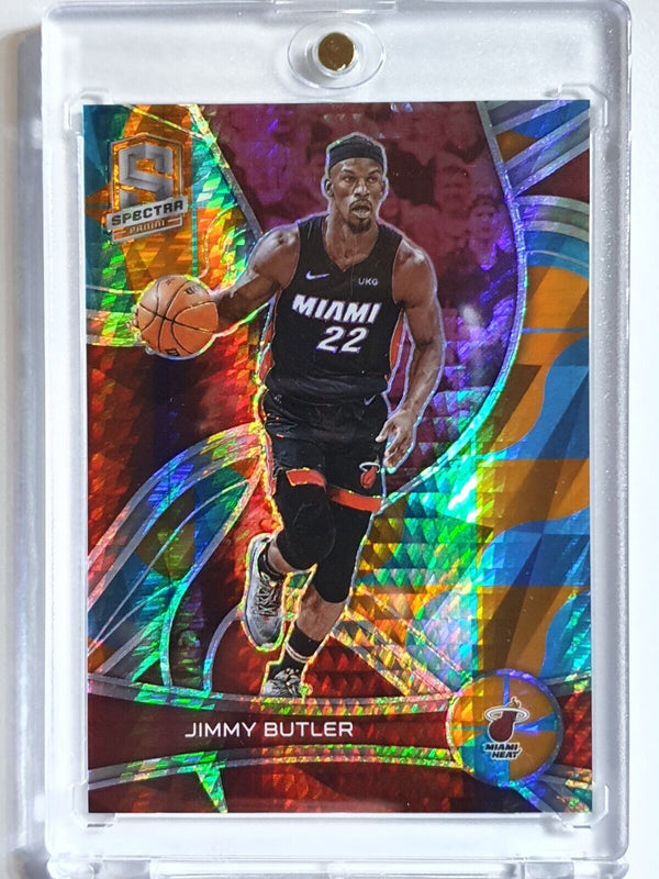 2021 Panini Spectra Jimmy Butler #32 BLUE & ORANGE /49 Prizm - Ready to Grade